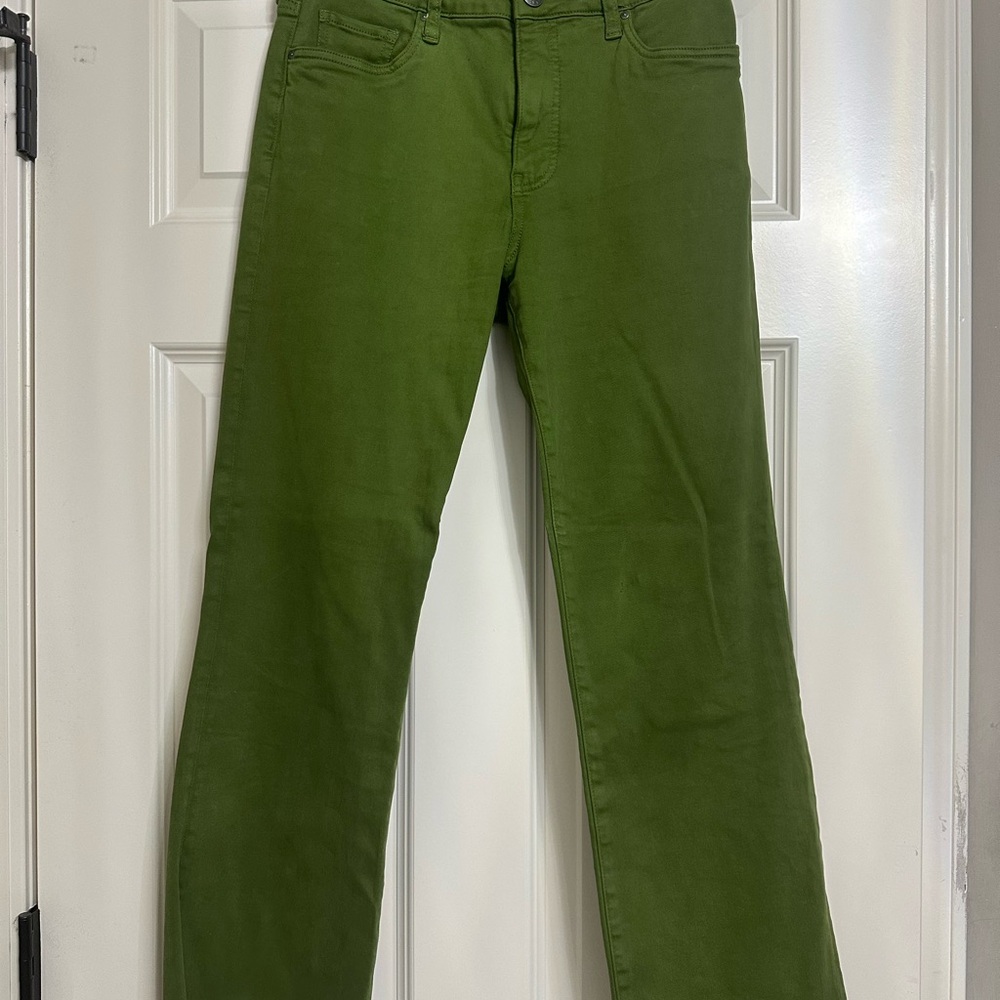 Kut from the Kloth Green Kelsey Fab Ab Ankle Flare